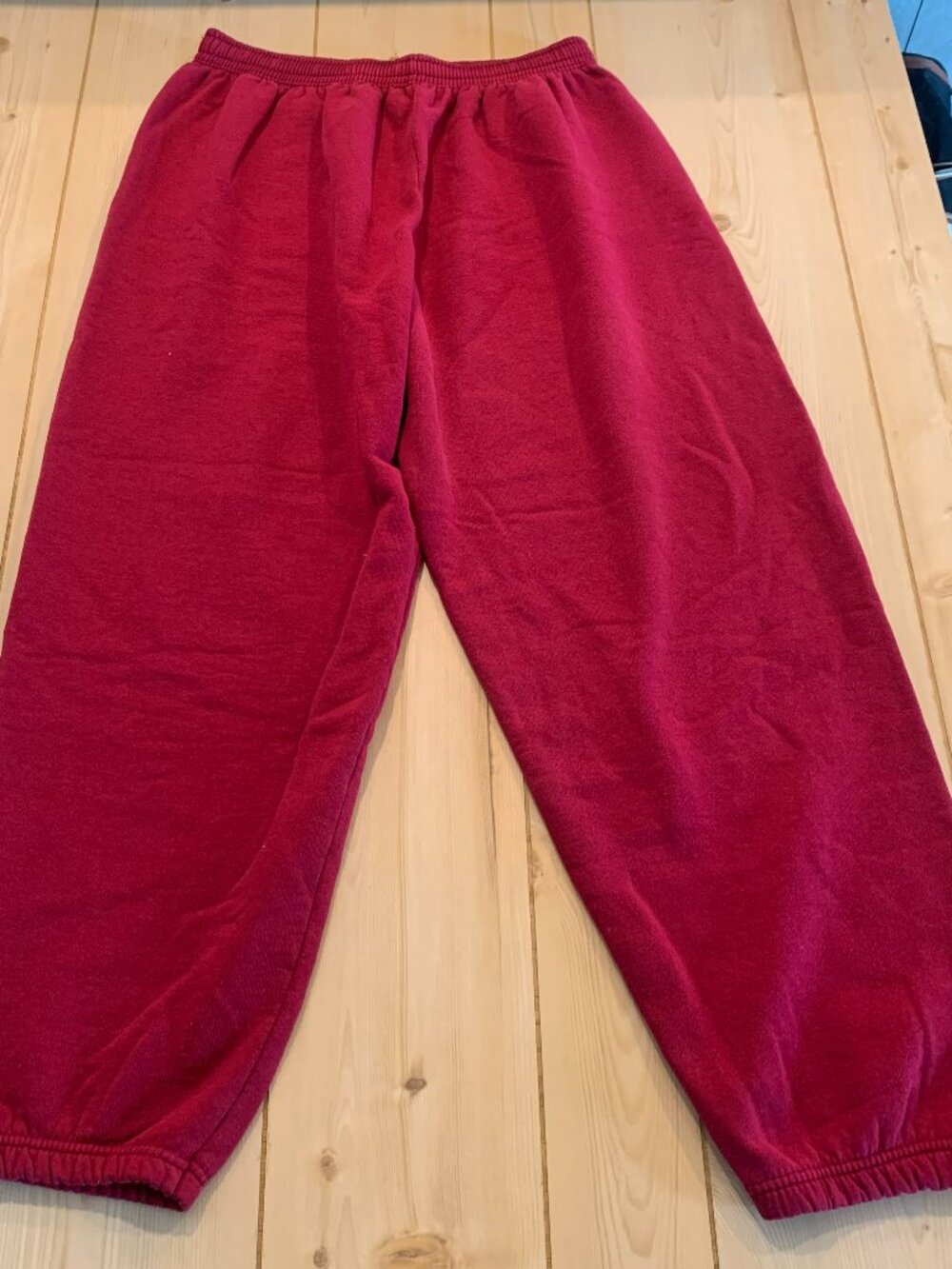 Vintage 90s Fruit of the Loom Retro Casual Athletic Burgundy Sweatpants Size XXL